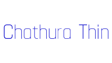 Chathura Thin font